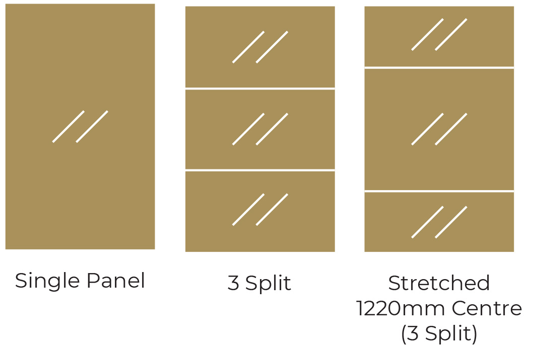 Shaker Style Wardrobe Door Layout